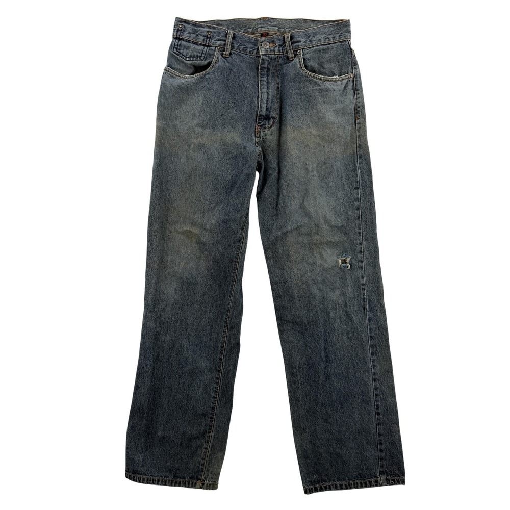 Hurley Jeans Mens‎ 30 Blue Denim Straight Leg Faded Distressed Baggy Surf Skate